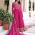 Pink Georgette sequins Zari embroidered Kurti with dupatta
