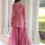 Pink Embroidered salwar suit with dupatta