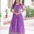 Purple sequins Zari embroidered Kurti