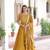 Yellow sequins Zari embroidered Kurti with dupatta
