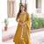 Yellow sequins Zari embroidered Kurti with dupatta