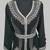  Black Silver stone and  Beads  Moroccan Kaftan With hijab 