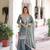 Grey Embroidered salwar suit with dupatta