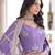 Purple Embroidered salwar suit with dupatta
