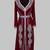 Maroon Silver stone and  Beads  Moroccan Kaftan With hijab 
