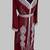 Maroon Silver stone and  Beads  Moroccan Kaftan With hijab 