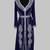 Navy Blue Silver stone and  Beads  Moroccan Kaftan With hijab 