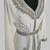 Off White Silver stone and  Beads  Moroccan Kaftan With hijab 