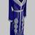 Royal Blue Silver stone and  Beads  Moroccan Kaftan With hijab 