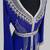 Royal Blue Silver stone and  Beads  Moroccan Kaftan With hijab 
