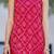 Pink printed bhandhini kurta and sharara and dupatta