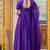 Purple upada silk handwork anarkali and pant and dupatta