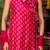 Pink bhadhej chinnon kurta and sharara and dupatta