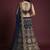 Navy Blue Lehenga Choli With Sequins Work And Net Dupatta - Semi-Stitched