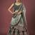 Green Zari & Dori Embroidered with Diamond Work Velvet Semi Stitched Lehenga