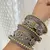 Rajwadi dual tone kada bangles combo set of 5pc, two tone silver gold plated hand kada bracelet,