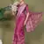 Pink astita tayari cotton saree with inner & pocket
