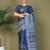 Navy blue astita tayari vol-2 ready-to-wear cotton saree with inner & pocket | casual & uniform wear