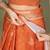 Orange astita tayari vol-2 ready-to-wear cotton saree with inner & pocket | casual & uniform wear
