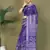 Purple astita tayari cotton saree with inner & pocket