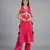 Pink vichitra silk fusion set