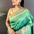 sea_green banarasi lichi silk blend   sea green   meenakari weaving saree with unstitched blouse