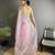 light_pink   organza silk blend   light pink dubble sequence saree with unstitched blouse