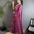 purple georgette saree purple polka dot pattern saree with unstitched blouse