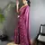 purple georgette saree purple polka dot pattern saree with unstitched blouse