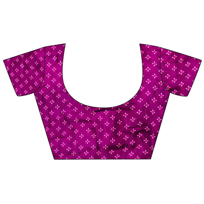 wine georgette wine   attractive foil print saree with unstitched blouse