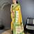 yellow banarasi silk blend yellow   motifs inspired by nature saree with unstitched blouse