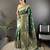 dark_green banarasi soft lichi silk blend dark green floral and zari pattern saree with unstitched blouse