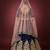 Navy-blue embroidered velvet semi stitched lehenga