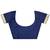 navy_blue banarasi soft lichi silk blend navy blue floral and zari pattern saree with unstitched blouse