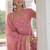 Pink zari & sequins embroidered fendy with rich kurta bottom & dupatta