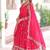 Pink zari & sequins embroidered roman Gown & dupatta