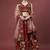  Maroon Zari Embroidered Wedding Bridal Velvet Lehenga Choli With Dupatta