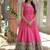 Pink zari & sequins embroidered dola silk Gown