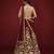 MAROON ZARI DORI & SEQUINS EMBROIDERED VELVET FESTIVE BRIDAL WEDDING & PARTY WEAR SEMI STITCHED LEHENGA CHOLI