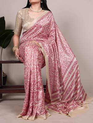  tasar art silk printed saree with classic appeal 4