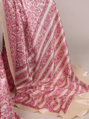  tasar art silk printed saree with classic appeal 5