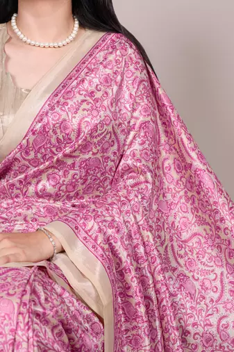 tasar art silk printed saree with classic appeal