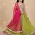 Green embroidered cotton lehenga set