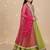 Green embroidered cotton lehenga set