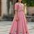 Pink embroidered cotton lehenga set