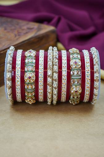 Traditional punjabi chooda for brides