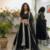 BLACK EMBROIDERD sequin  Lehenga set with Choli and dupatta