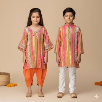 Multicolor embroidered cotton kurta set 2