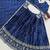 Blue Satin Thread With sequins work Lehenga set with Choli and dupatta