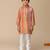 Multicolor embroidered cotton kurta pyjama